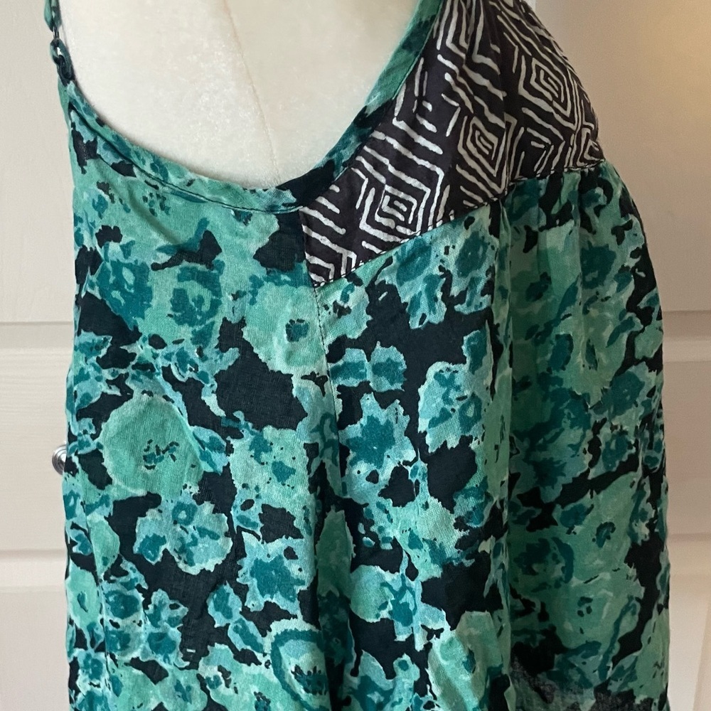 Volcom Better Day woven tank top Teal Tie Dye print size M - Picture 6 of 8